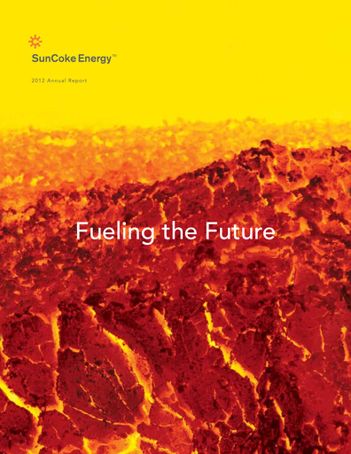 Miniature SunCoke Energy
 Rapport annuel 2012