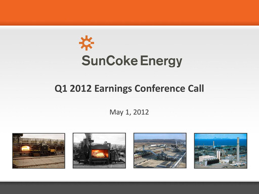 Vorschaubild SunCoke Energy
 Quartalsbericht 2012-q1