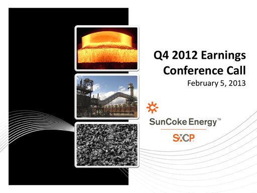 Vorschaubild SunCoke Energy
 Quartalsbericht 2012-q4
