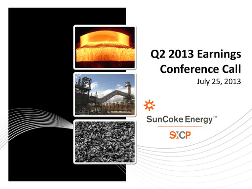 Vorschaubild SunCoke Energy
 Quartalsbericht 2013-q2