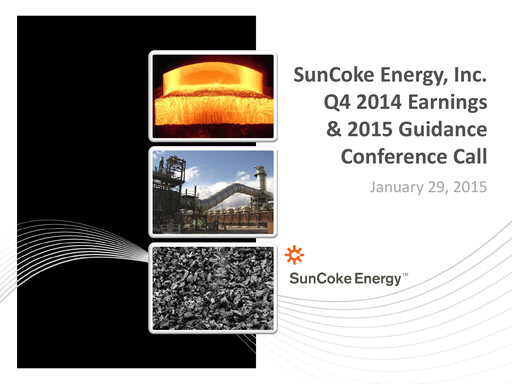 Vorschaubild SunCoke Energy
 Quartalsbericht 2014-q4