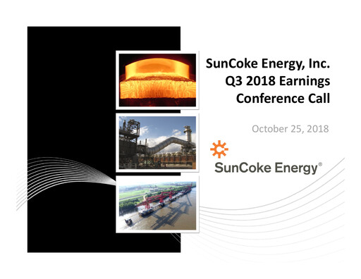 Vorschaubild SunCoke Energy
 Quartalsbericht 2018-q3