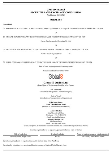 Thumbnail Global-e Annual Report 2024
