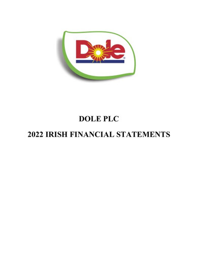 Thumbnail Dole PLC Financial Statement 2022