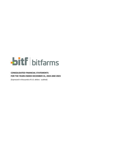 Thumbnail Bitfarms Financial Statement 2024
