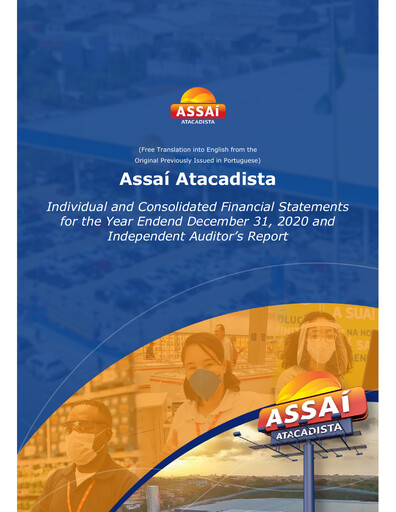 Miniature Sendas Distribuidora (Assaí Atacadista) Bilan financier 2020