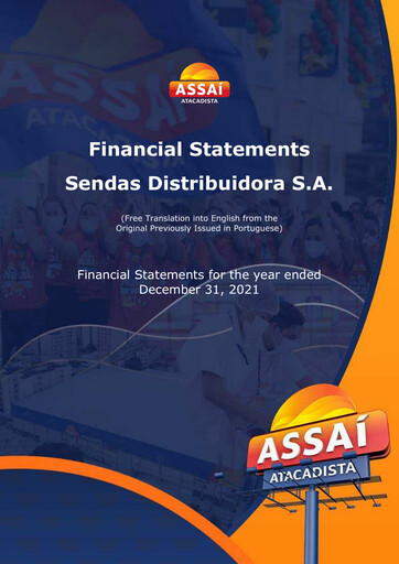 Miniature Sendas Distribuidora (Assaí Atacadista) Bilan financier 2021
