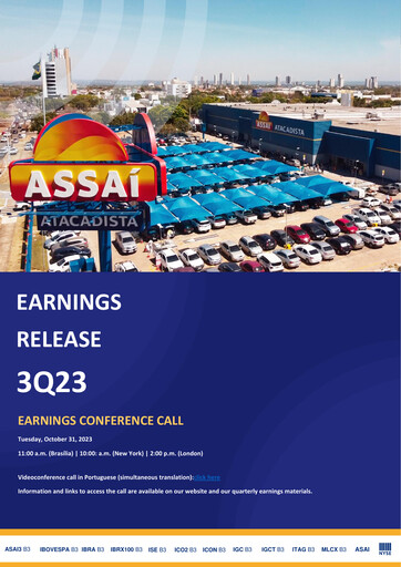 Thumbnail Sendas Distribuidora (Assaí Atacadista) Quarterly Report 2023-q3