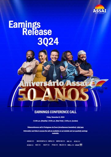 Thumbnail Sendas Distribuidora (Assaí Atacadista) Quarterly Report 2024-q3