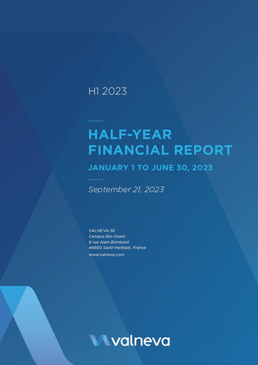 Thumbnail Valneva SE Half-year Report 2023-h1
