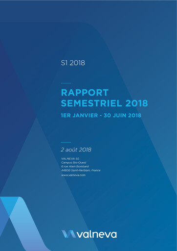 Miniature Valneva SE Rapport semestriel 2018-h1