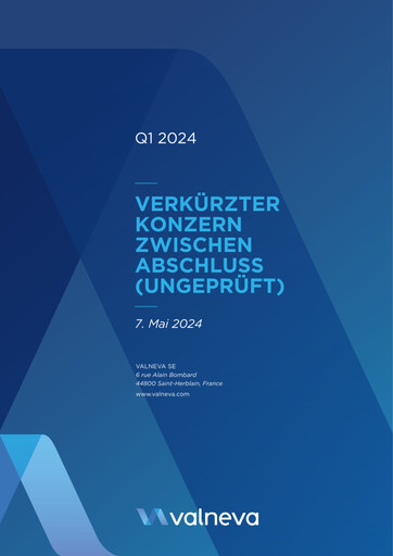 Miniature Valneva SE Rapport trimestriel 2024-q1