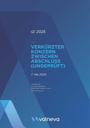 Miniature Valneva SE Rapport trimestriel 2025-q1