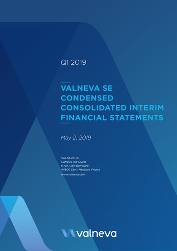 Thumbnail Valneva SE Quarterly Report 2019-q1