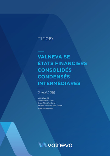 Miniature Valneva SE Rapport trimestriel 2019-q1
