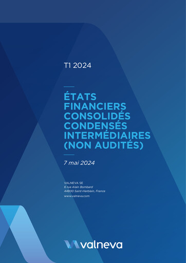 Miniature Valneva SE Rapport trimestriel 2024-q1