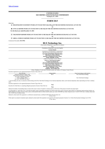 Thumbnail RLX Technology Annual Report 2024