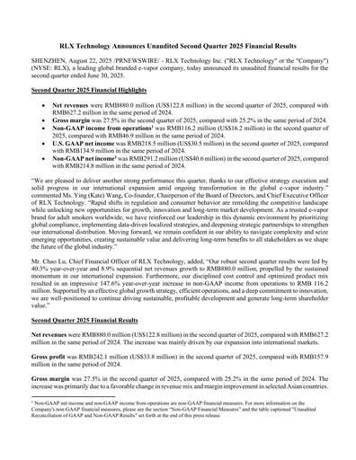 Thumbnail RLX Technology Quarterly Report 2025-q2
