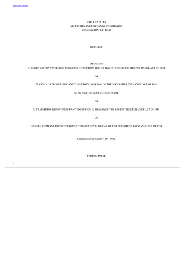 Thumbnail Cellebrite Annual Report 2024