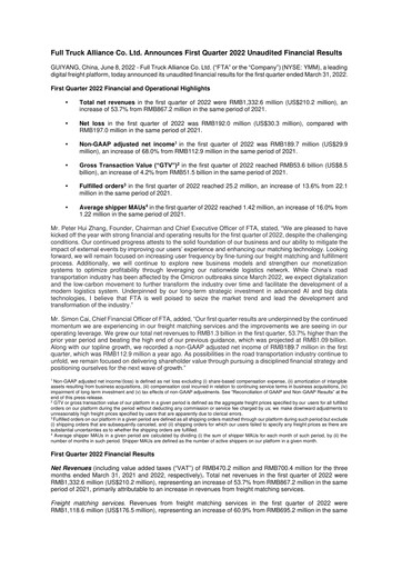 Vorschaubild Full Truck Alliance Quartalsbericht 2022-q1