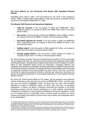 Vorschaubild Full Truck Alliance Quartalsbericht 2024-q1