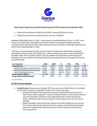 Thumbnail Genius Sports Quarterly Report 2021-q4