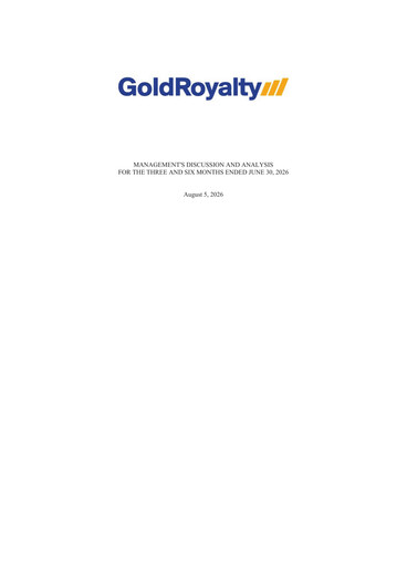 Miniature Gold Royalty Corp Rapport financier 2026-q2