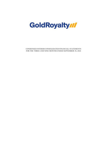 Miniature Gold Royalty Corp Bilan financier 2024-q3