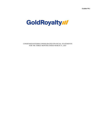 Miniature Gold Royalty Corp Bilan financier 2025-q1