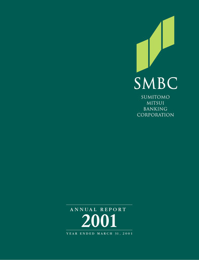 Miniature Sumitomo Mitsui Financial Group Rapport annuel 2001