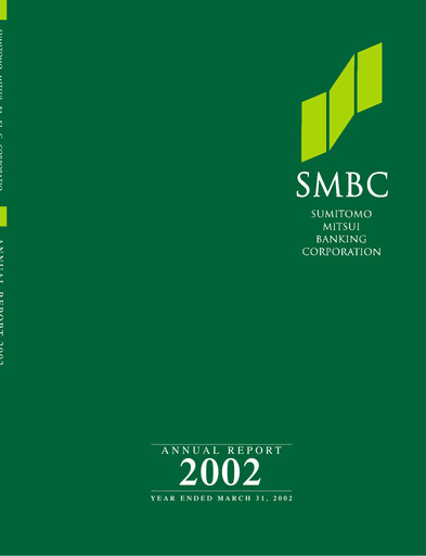 Miniature Sumitomo Mitsui Financial Group Rapport annuel 2002