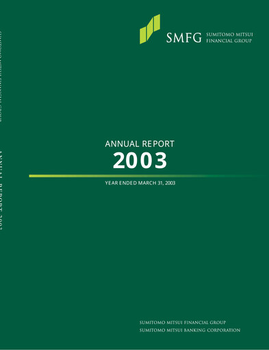 Miniature Sumitomo Mitsui Financial Group Rapport annuel 2003