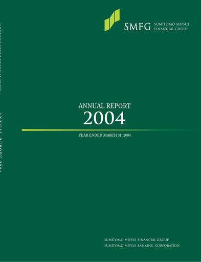 Miniature Sumitomo Mitsui Financial Group Rapport annuel 2004