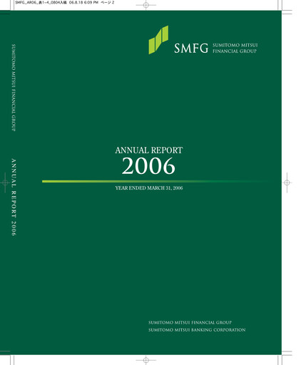 Miniature Sumitomo Mitsui Financial Group Rapport annuel 2006