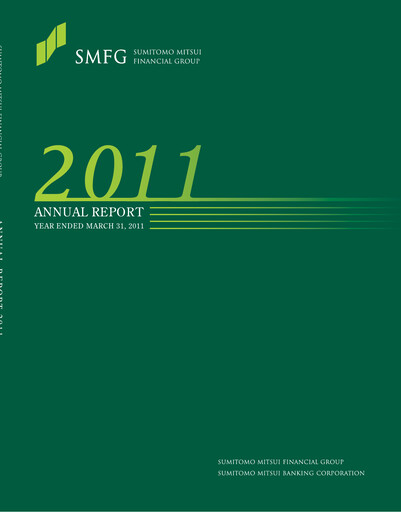Miniature Sumitomo Mitsui Financial Group Rapport annuel 2011