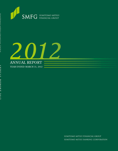Miniature Sumitomo Mitsui Financial Group Rapport annuel 2012
