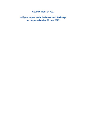 Thumbnail Richter Gedeon Half-year Report 2025