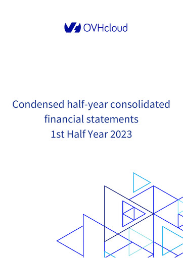 Thumbnail OVH Groupe Financial Statement 2023-h1