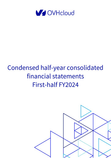 Thumbnail OVH Groupe Financial Statement 2024-h1