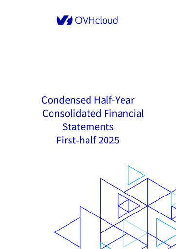 Thumbnail OVH Groupe Financial Statement 2025-h1
