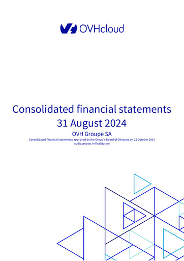 Thumbnail OVH Groupe Financial Statement fy2024