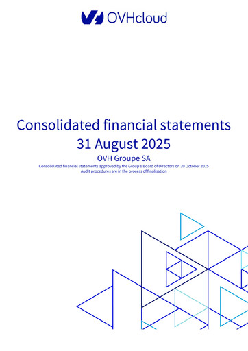 Thumbnail OVH Groupe Financial Statement fy2025