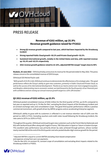 Thumbnail OVH Groupe Quarterly Report fy2022-q3