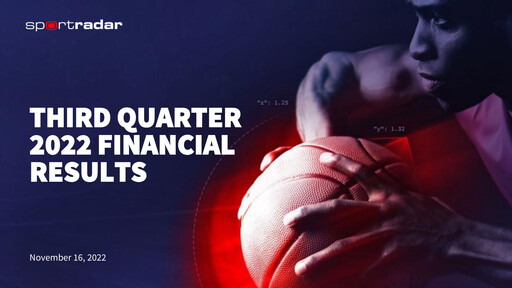 Thumbnail Sportradar Quarterly Report 2022-q3