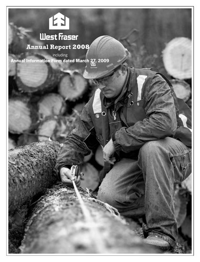 Vorschaubild West Fraser Timber Jahresbericht 2008
