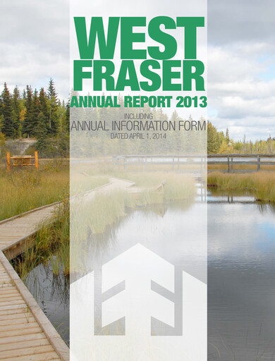Vorschaubild West Fraser Timber Jahresbericht 2013
