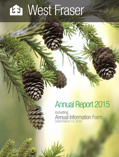 Vorschaubild West Fraser Timber Jahresbericht 2015