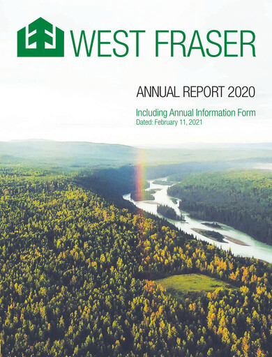 Vorschaubild West Fraser Timber Jahresbericht 2020