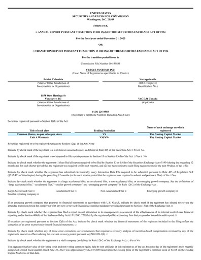 Thumbnail Versus Systems Annual Report 2023