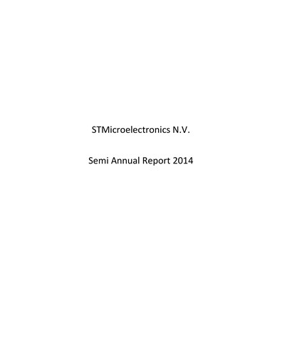 Thumbnail STMicroelectronics Half-year Report 2014-h1